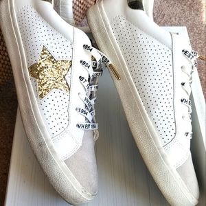 Vintage Havana Gold Glitter Star sneakers size 10